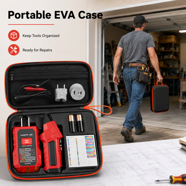 ⚡ Portable Circuit Breaker Finder &amp; GFCI Tester Kit – 4-Adapter Electrical Tracing Tool 🧰