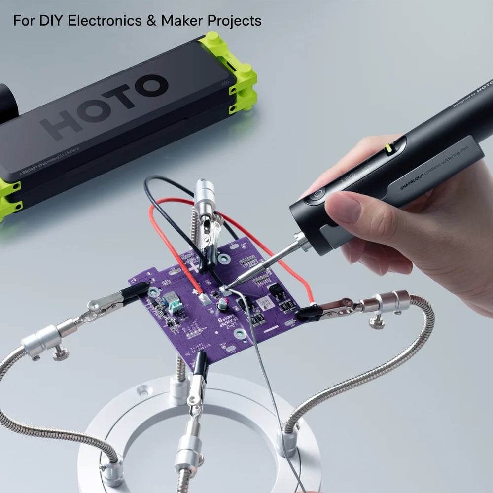 🔥 Last Day 50% OFF–3-Second Heat-Up Cordless Soldering Iron – 140W Power, Smart PID & C245 Tips