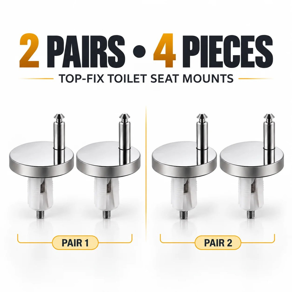 🔥 Last Day 50% OFF–🔩2-Pack Stop the Wobble–Top-Fix Toilet Seat Hinge Bolts