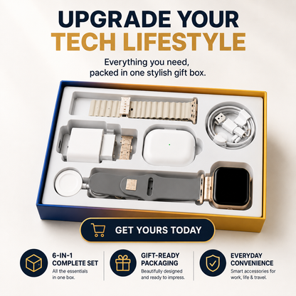 🔥Last Day 50% OFF -🎁 6-in-1 Smartwatch Set