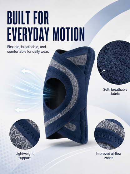 🔥Last Day 50% OFF - 🦵 4-Spring Open-Patella Knee Brace – Adjustable Compression & Side Support
