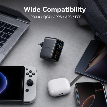 🔥Last Day 50% OFF -⚡ 65W GaN Fast Charger | Smart Animated AI Display 🖥️