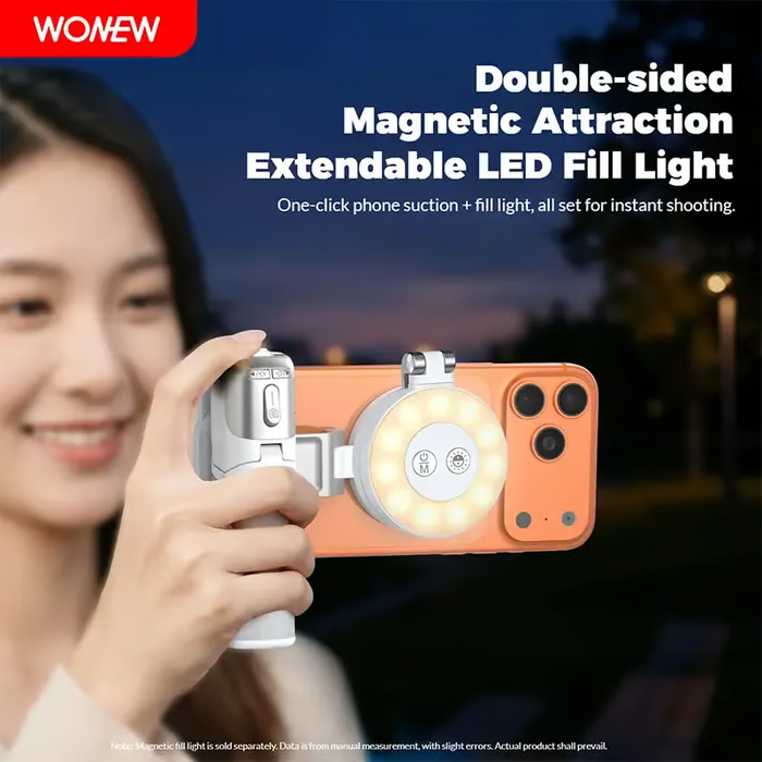 📸 WONEW Z3 Magnetic Selfie Stick Tripod — 🔍 Zoom & Focus Control · 🔄 360° Rotation ·  MagSafe Mount ·  Bluetooth Remote