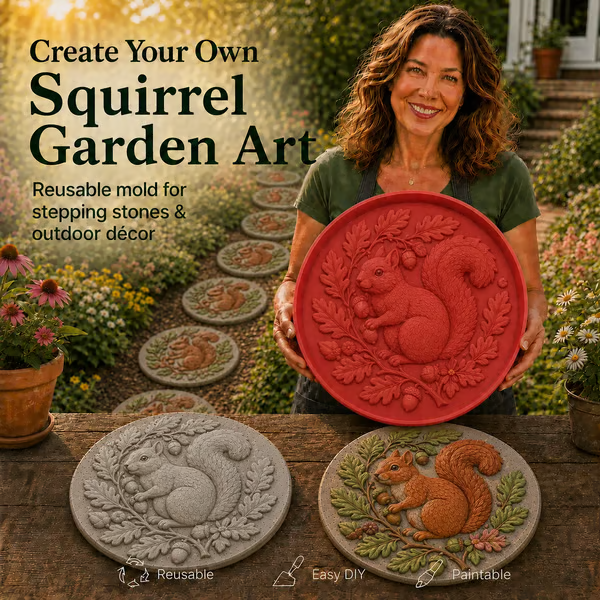 💥 LAST DAY 49% OFF - 🐦 Hummingbird Garden Art Stepping Stone Mold