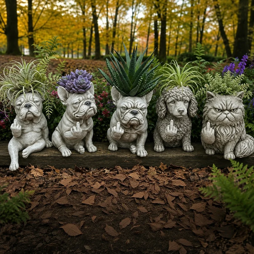 🔥 Last Day 50% OFF – 😂Funny Animal Attitude Planter