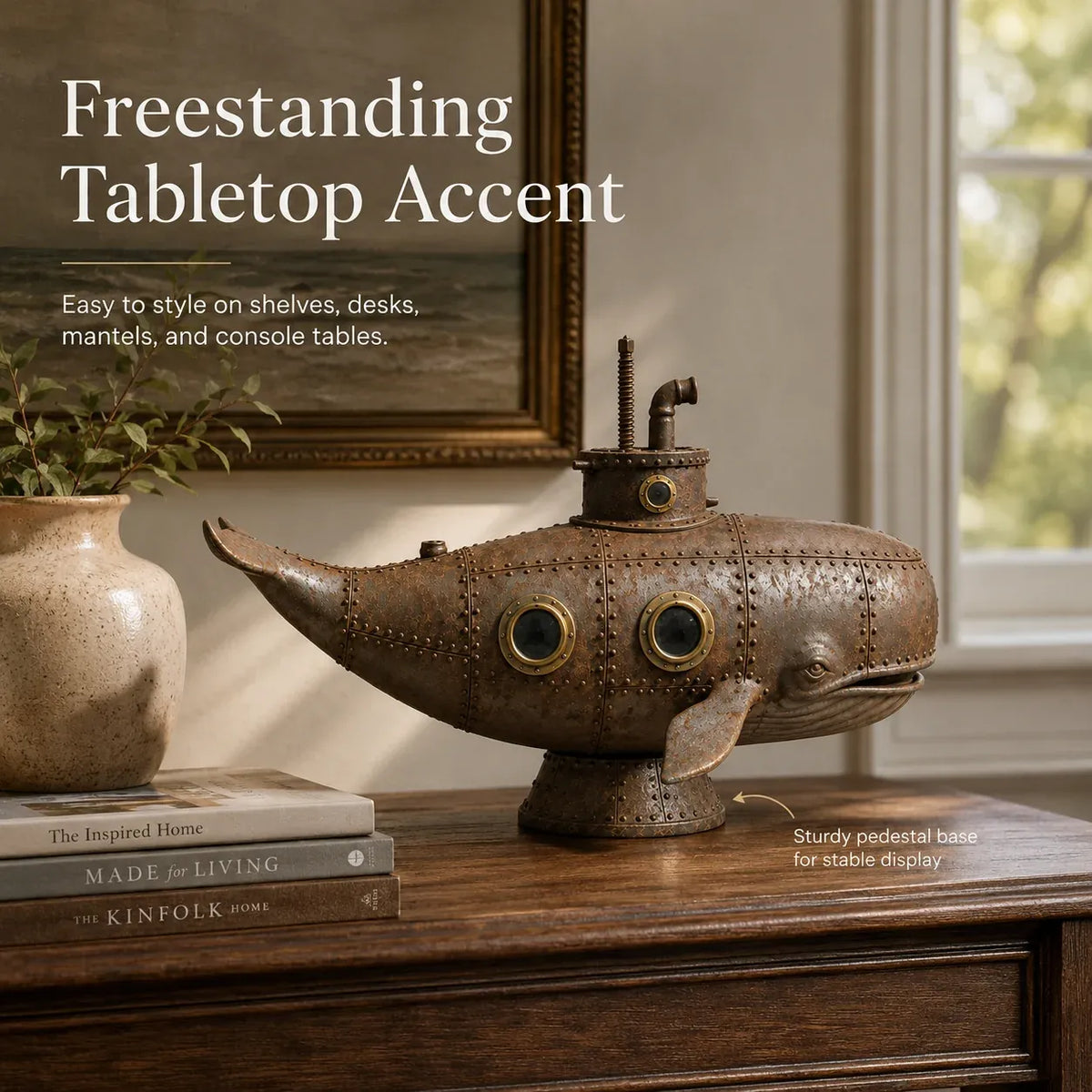 🔥 Last Day 50% OFF –🐳Vintage Mechanical Whale Sculpture