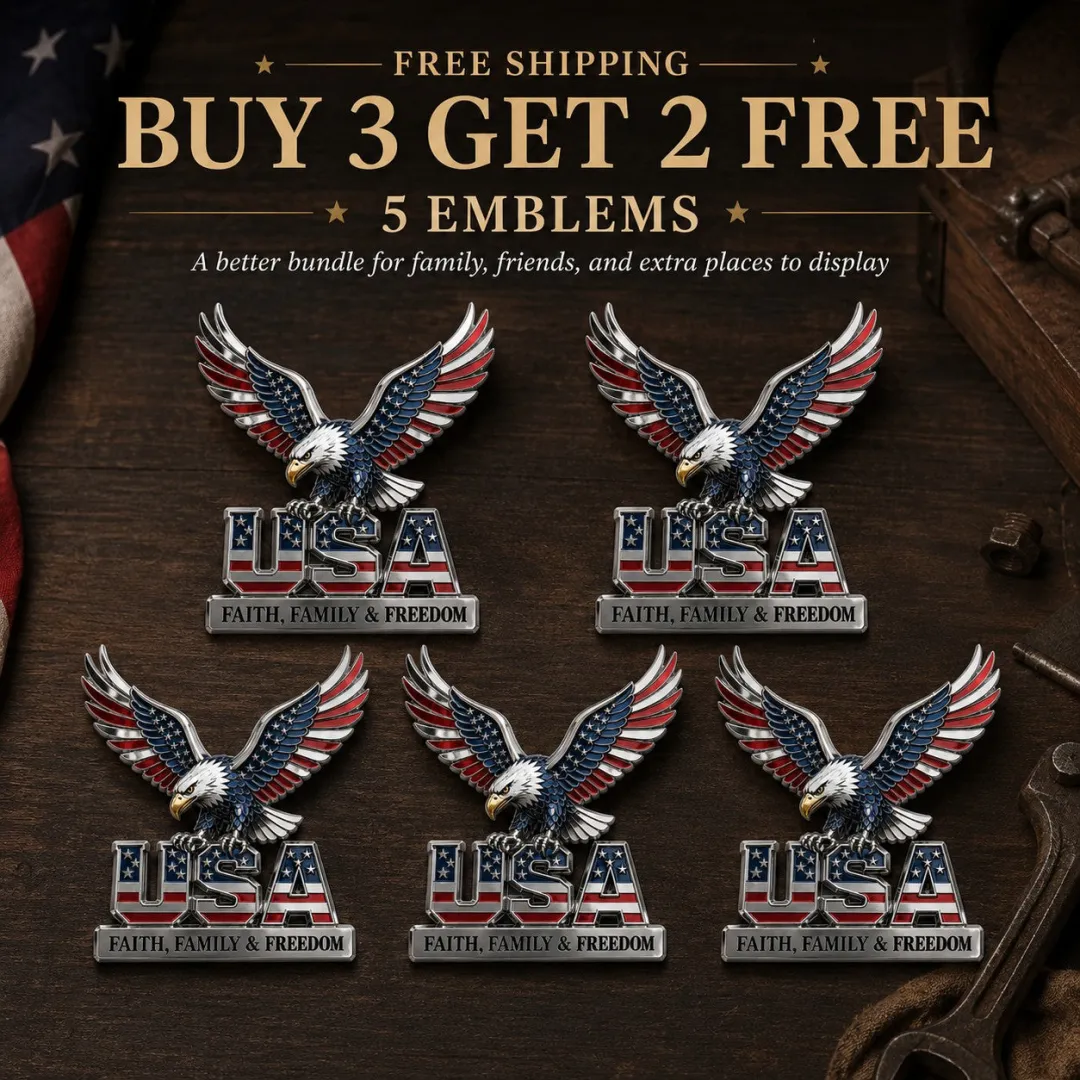 ★USA Faith, Family &amp; Freedom★ Metal Car Emblem