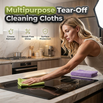 🔥 BUY 1 GET 1 FREE 🔥 – Reusable Tear-Away Cleaning Cloth Roll