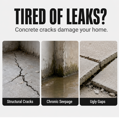 🔥Last Day 50% OFF - 🏠 Waterproof Concrete Crack Filler for Indoor & Outdoor Use
