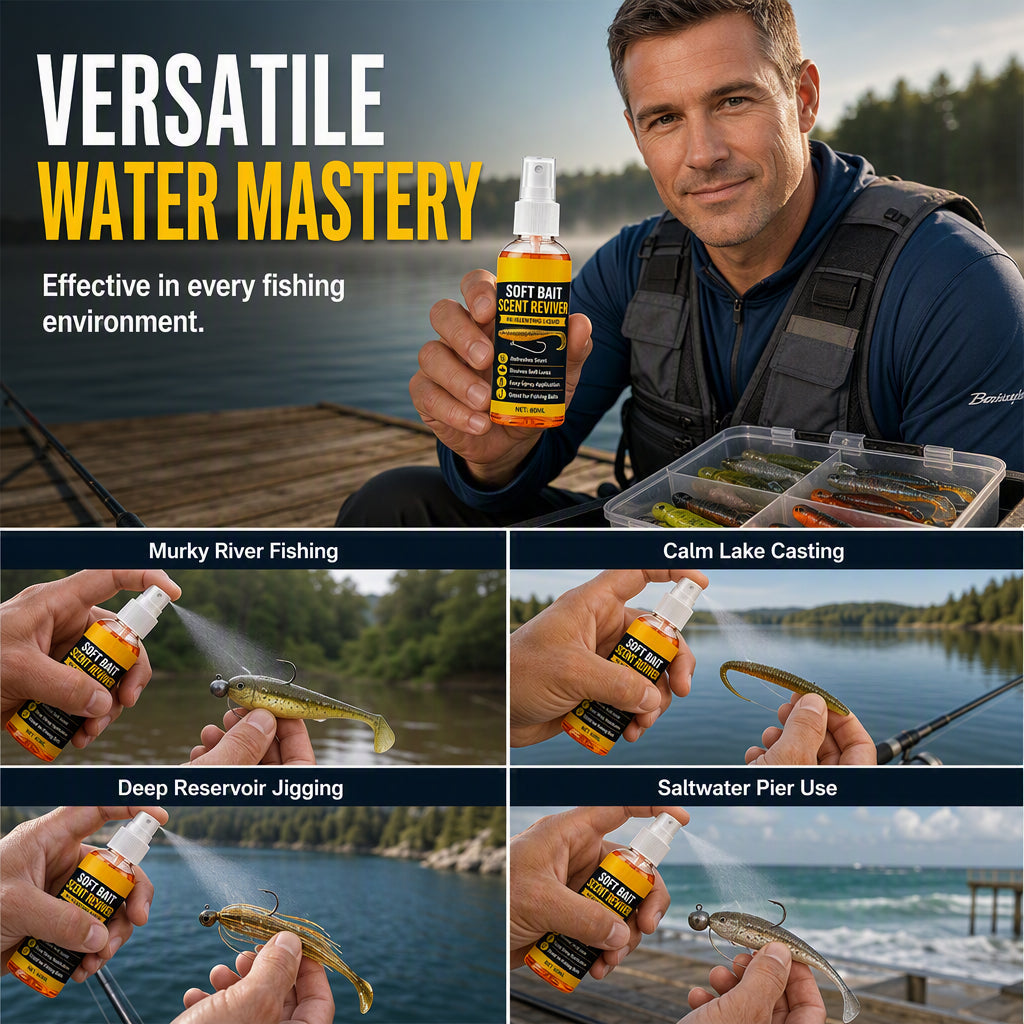🔥Last Day 50% OFF -🎣Soft Bait Scent Booster Spray High‑Concentration Fishing Lure Scent Reviver