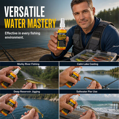 🔥Last Day 50% OFF -🎣Soft Bait Scent Booster Spray High‑Concentration Fishing Lure Scent Reviver