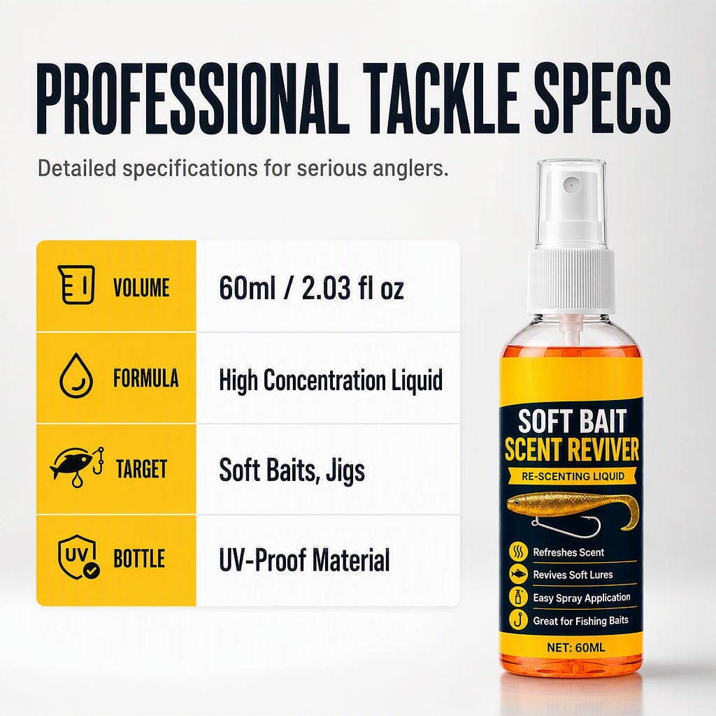 🔥Last Day 50% OFF -🎣Soft Bait Scent Booster Spray High‑Concentration Fishing Lure Scent Reviver