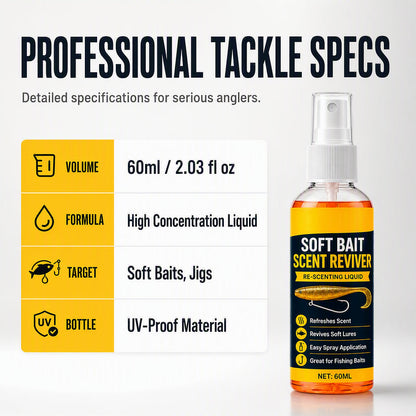 🔥Last Day 50% OFF -🎣Soft Bait Scent Booster Spray High‑Concentration Fishing Lure Scent Reviver