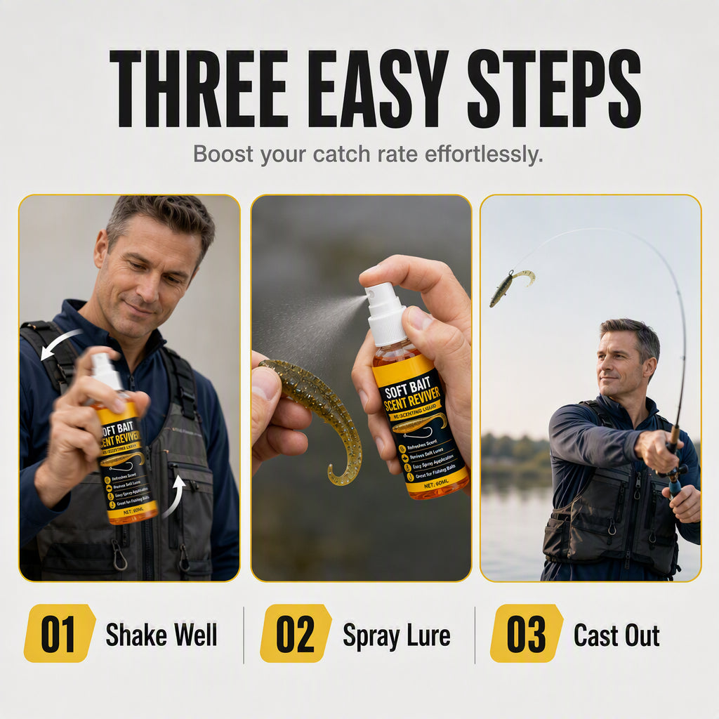 🔥Last Day 50% OFF -🎣Soft Bait Scent Booster Spray High‑Concentration Fishing Lure Scent Reviver