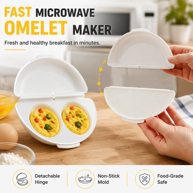 🔥 Last Day 50% OFF–🍳 2-in-1 Microwave Omelet & Egg Cooker