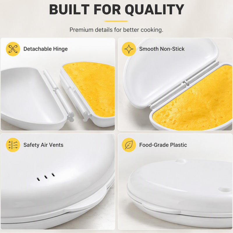 🔥 Last Day 50% OFF–🍳 2-in-1 Microwave Omelet & Egg Cooker